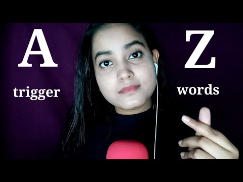ASMR A - Z Trigger Words with Mouth Sounds