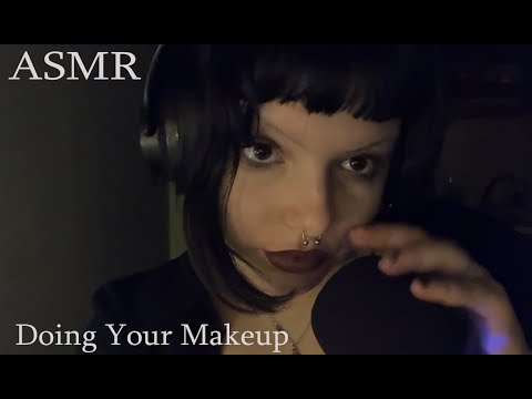 ASMR | Doing Your Makeup, Personal Attention, Inaudible Whisper, Visual Triggers, Chaotic Vibes