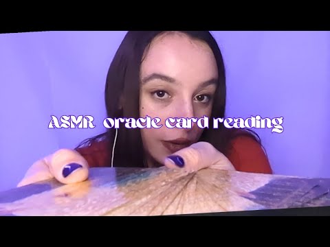 ASMR oracle card reading/face brushing and personal attention