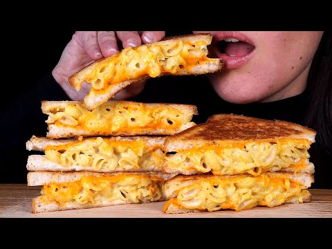 ASMR: Mac & Cheese Grilled Cheese Sandwich ~ Vegan (No Talking)