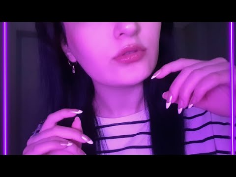 ASMR tingly tongue klicking~gentle hand movement(personal attention)♡