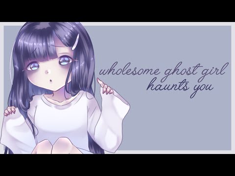 [ASMR] Wholesome Ghost Girl Haunts You!! [Softly Spoken] [Cosy Fluffy Blanket Sounds] [Heartbeat]