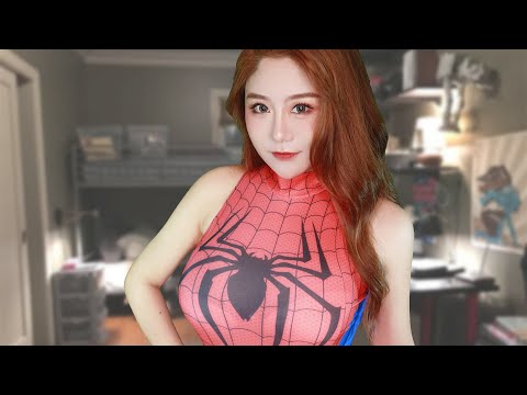 ASMR Spiderman Saves & Falls Love Role Play | Cosplay Soft Spoken 【Old Time】