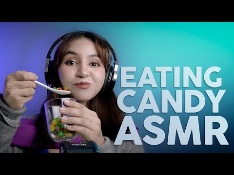 4K ASMR Candy Mixing Rattling Triggers, Eating and Chewing Sounds, Mukbang