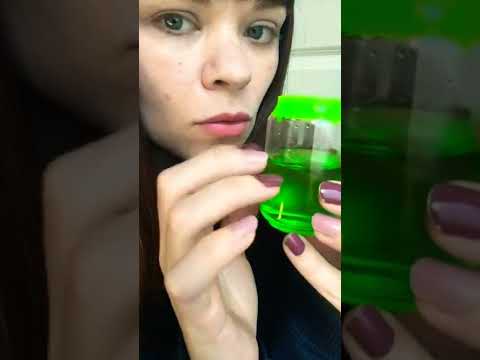 ASMR mystery green goo pt. 1 tapping satisfying sounds tingles solve the puzzle #shorts #asmrcandy