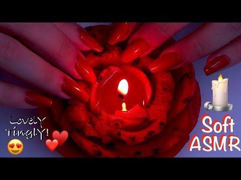 🕯Tonight a RED color Therapy ❤️ Flames 🔥 WAX 😴 CANDLE and FIRE 🔥 SOFT & So CALMING ASMR ♥️