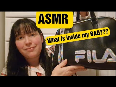 ASMR  What's in my Bag ?? This video will make you wanna subscribe to my channel.. hopefully! lol