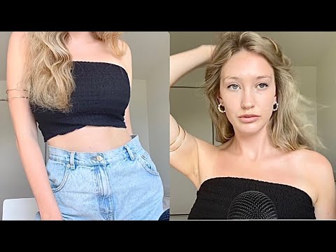 ASMR Clothes + Skin Scratching • Jeans & Short scratching