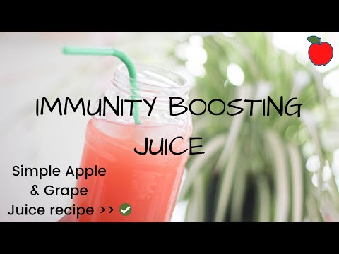 Immunity Booster Drink | 🍎 Apple Grape Juice Recipe