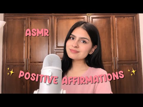 ASMR | repeating positive affirmations 🧚🏼‍♀️ *in english*