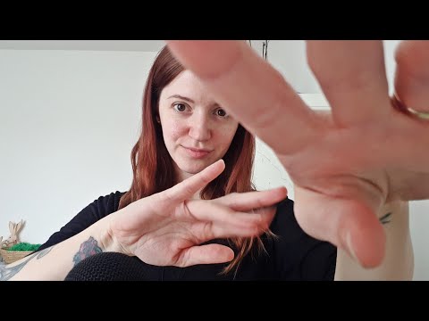 ASMR pure hand sounds, skin sounds and fabric scratching with shirt and jeans - relaxing for sleep