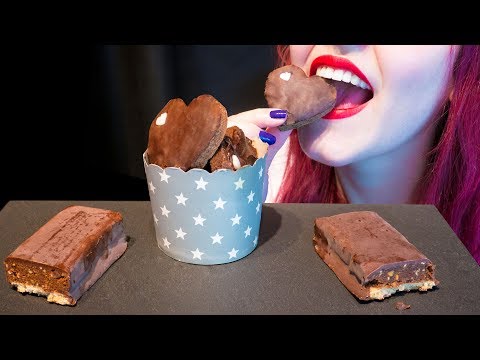ASMR: Chocolate Nut Bars & Cookies | Street Food Snacks 🍫 ~ Relaxing Eating Sounds [No Talking|V] 😻