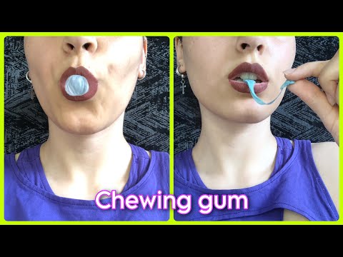 ASMR upclose Chewing Gum #mukbang