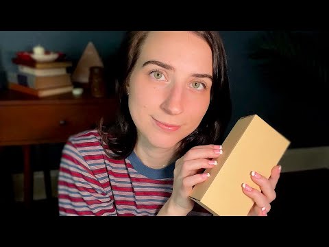 ASMR tapping on boxes and being embarrassing lol