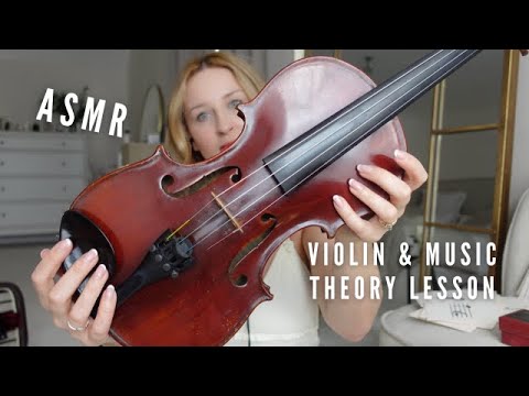 ASMR - Violin & Music - Gentle, Relaxing and Educational 🤭🎼  - Teacher Theory Lesson Roleplay