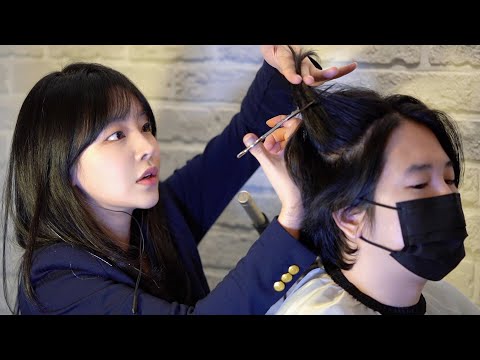 ASMR 머리 어떻게 잘라드릴까요? What kind of hairstyle do you want?