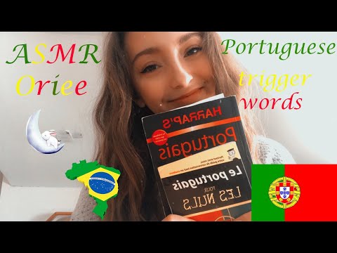 ASMR | Portuguese trigger words & Lense brushing 🇵🇹 🇧🇷
