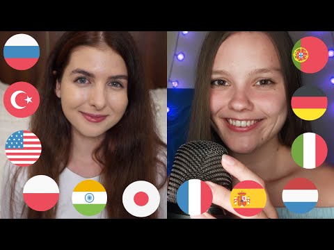 ASMR in Different Languages  💜Collab with Cute ASMRtist💜