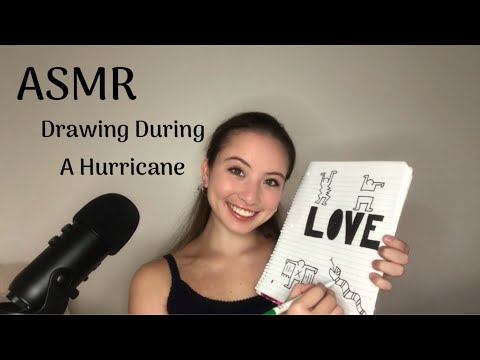 (ASMR) Drawing During A Hurricane