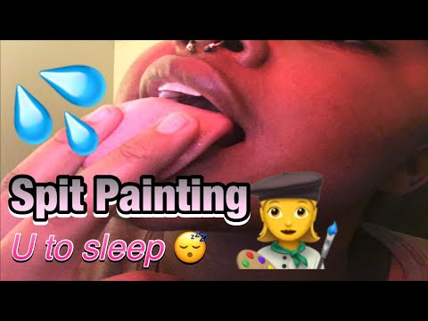 ASMR Spit Painting You To Sleep 💤👩‍🎨 #asmr