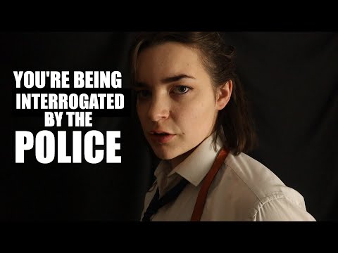 ASMR YOU'RE Being Interrogated By The Police! Soft Speaking, Face Brushing, Ear care [Binaural]