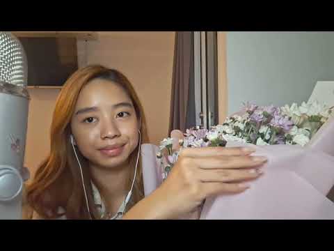 ASMR with flower bouquet (from my fiance!)