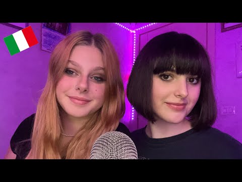 ASMR Answering Questions with my Friend… (in Italian)🇮🇹🎅🎄❄️