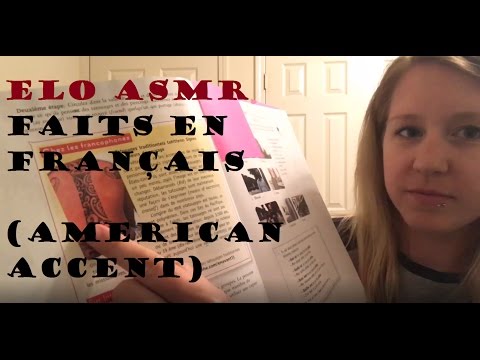 ASMR - Lecture en français (accent americain) French ASMR