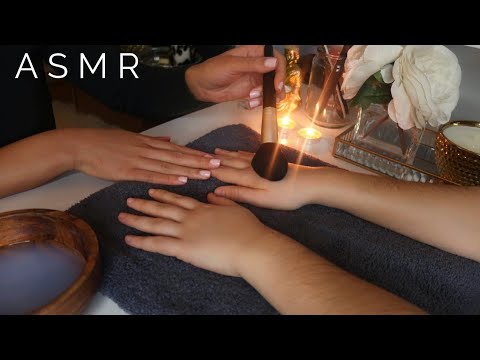 ASMR Gentle Nail Care & Hand Massage• Coconut Oil • Brushing• Skincare