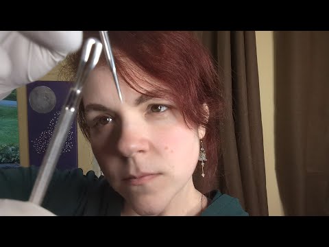 ASMR - Ear, Mouth and Face Measuring and Mapping - Repetitive Counting, Tape Measure, Gloves