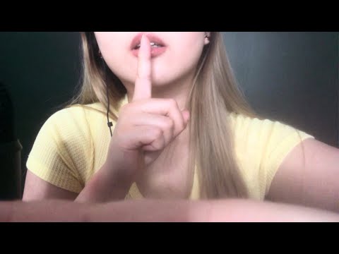 [ASMR] Covering your mouth, shhhhhh + positive affirmations