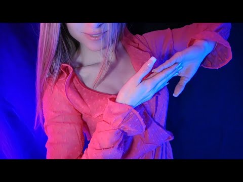 ASMR Relaxing Face Touching, Slow Hand Movements and Whispering for Sleep