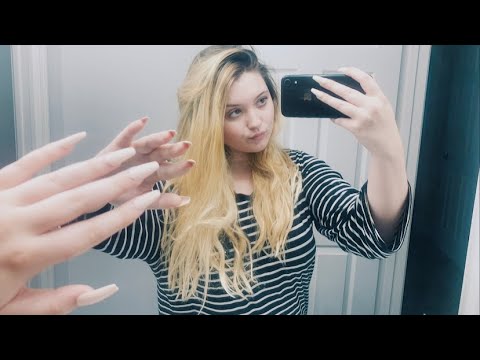 asmr bathroom triggers | tracing, tapping, & scratching on things in my bathroom 🛁