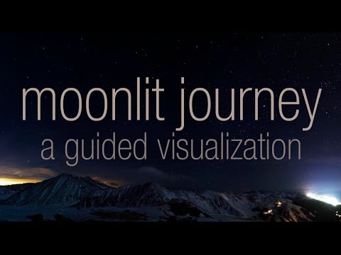 [BINAURAL ASMR] Moonlit Journey: A Guided Visualization (ear to ear whispering, w/ music)