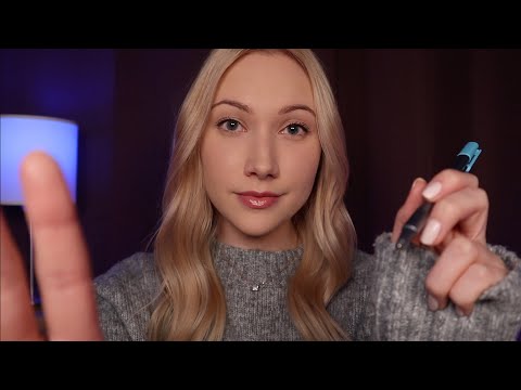 ASMR Pure Personal Attention For Sleep (face touching, eye exam, tracing)