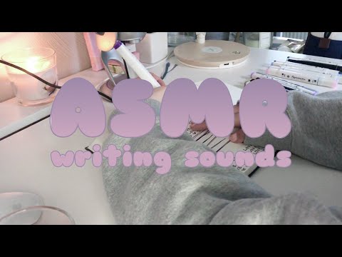 ASMR writing sounds / marker doodling (no talking) | emily asmr