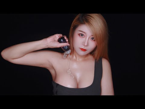 ASMR Unknown Liquid on Me |  Gel Lotion Sounds & Hand Movements