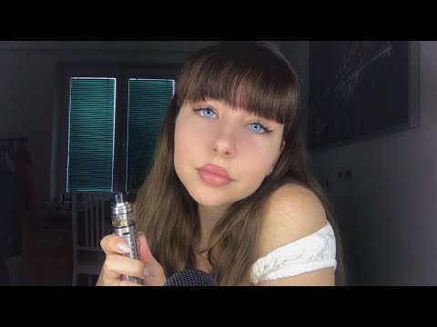 ASMR CLOSE UP BREATHING AND VAPING