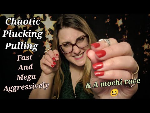 ASMR Chaotic Plucking Pulling and Mochi Races