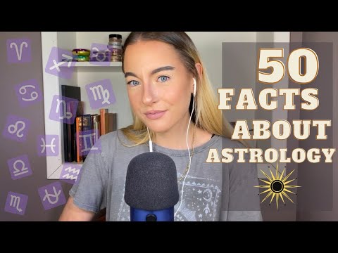 ASMR | 50 facts about astrology | with cupped whispering
