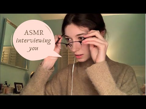 [ASMR Lofi] Soft spoken interview roleplay (lots of typing!)