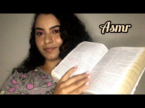 ASMR LENDO A BÍBLIA/ SALMOS 1-12 + SOM DE CHUVA.
