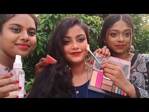 ASMR | My Two Sisters Doing My Makeup And Hairstyle | 💄💇‍♀️
