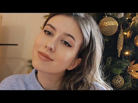 Greek ASMR | Doing My Christmas Makeup (Soft Spoken)
