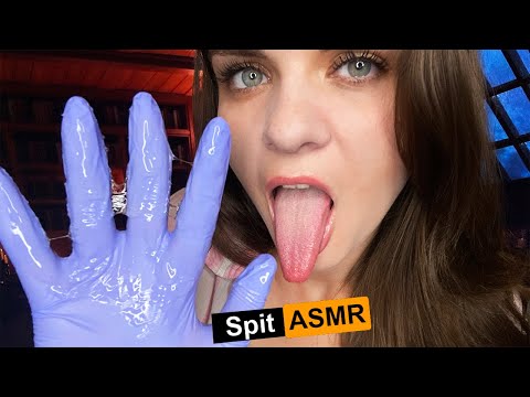 STICKY LICKING 💦 SPIT PAITING ASMR | Close Up 💋 Mouth Sounds & Personal Attention