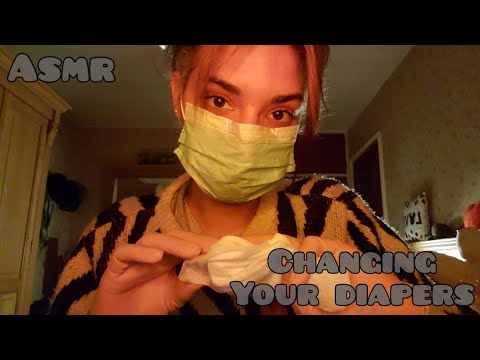 ASMR ◇ Changing your diapers with latex gloves 💫
