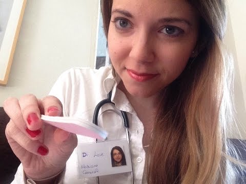 asmr español, doctora love. Exploracion. role play