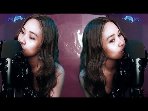 ASMR: TWINS MOUTH Sounds_PVC Gloves Triggers (Part 1)