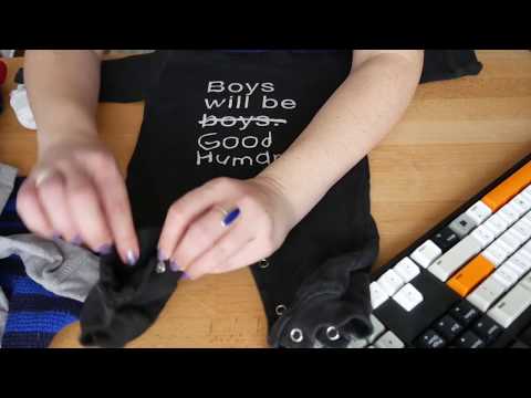 ASMR Children's Clothing Store Role Play/Clothing Inspection (w/ Keyboard Typing)