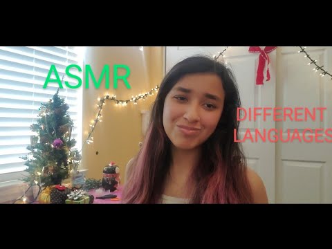 ASMR// MERRY CHRISTMAS IN DIFFERENT LANGUAGES